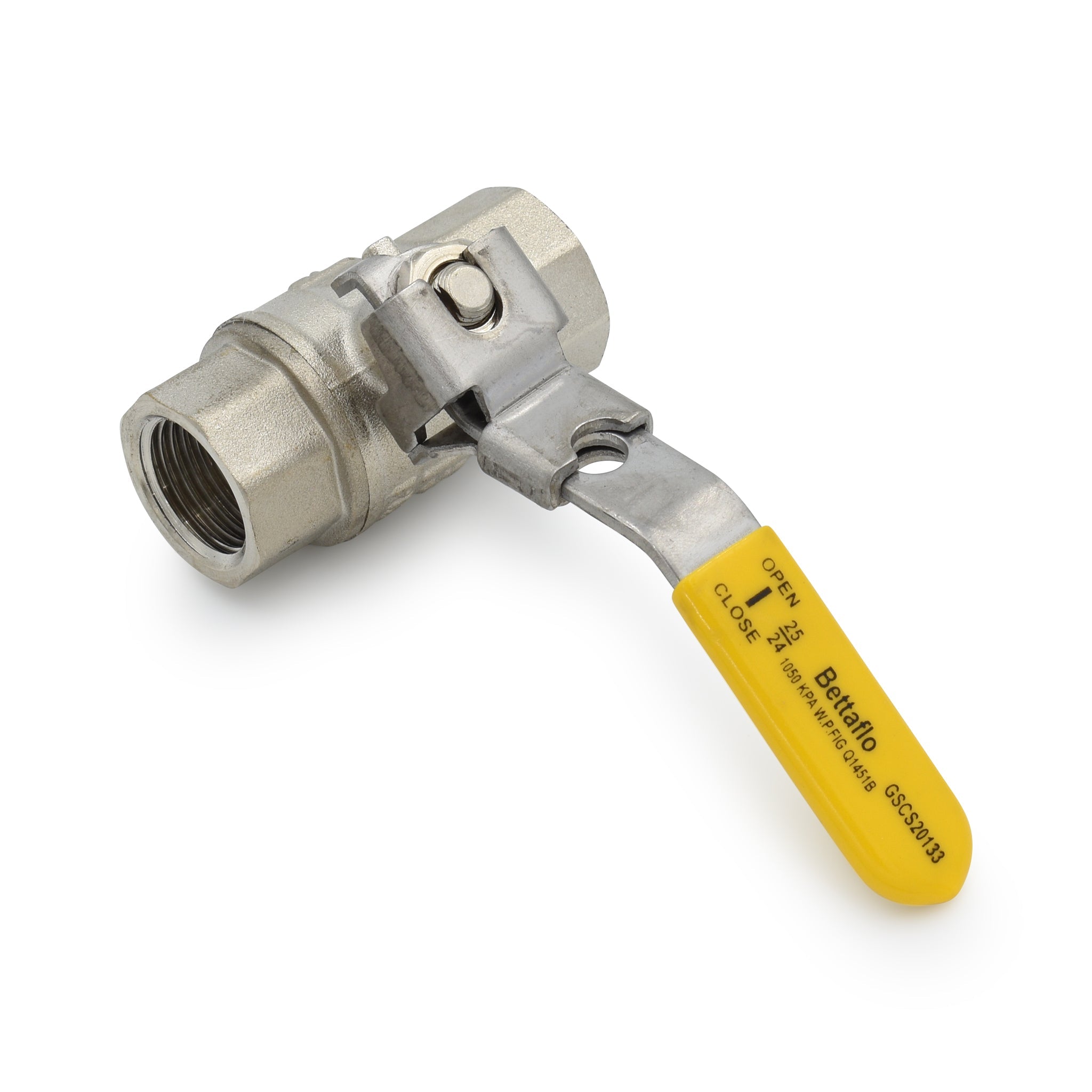 1/2 inch (15mm) Lockable Gas Ball Valve BSPT