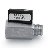 1/4 inch MxF Mini Ball Valve BSP