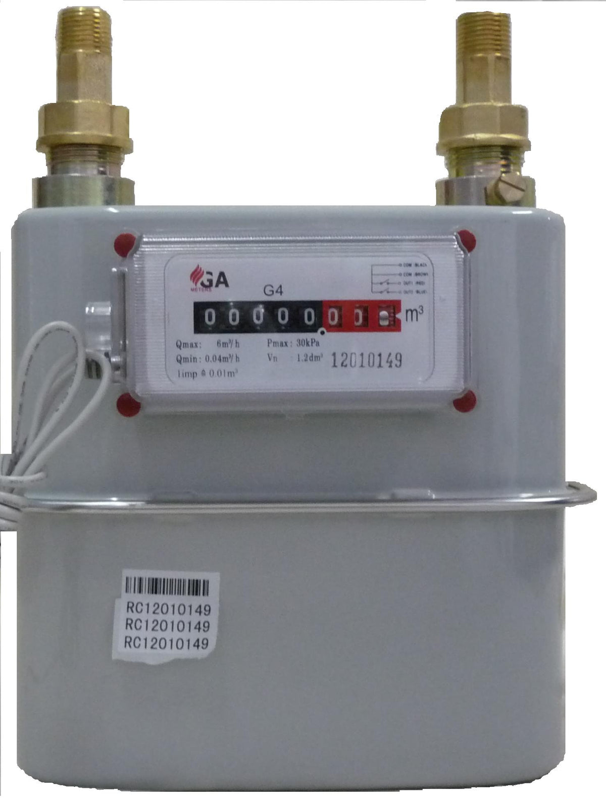 G4 Diaphragm Meter Gas Steel Body with Pulse