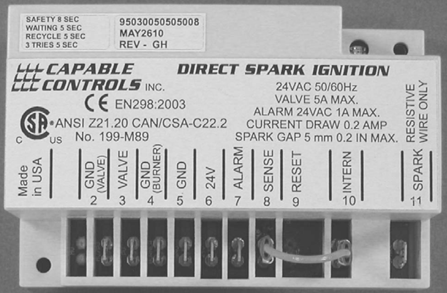 Ignition Controller replaces Johnson Controls G760-AAD-1