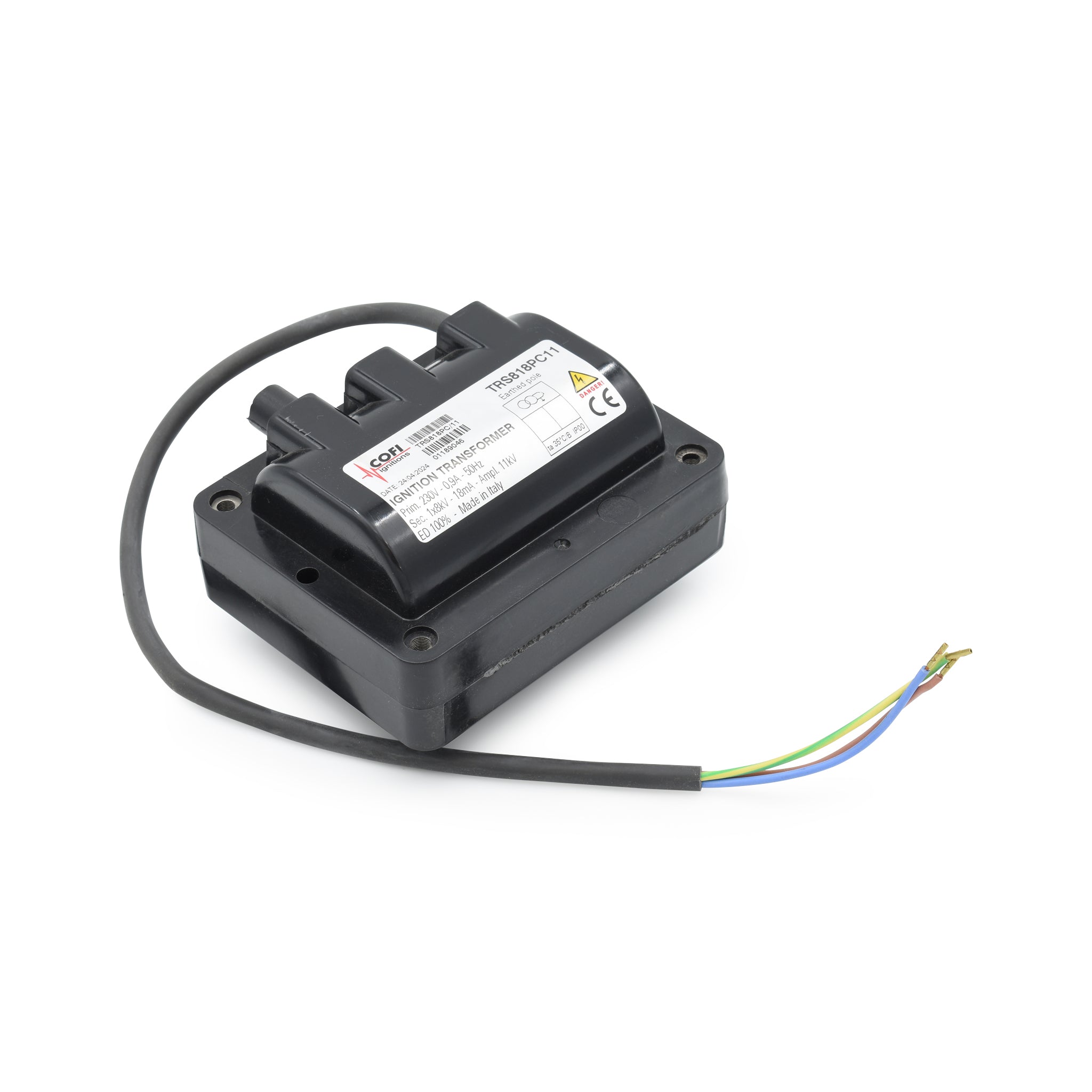 Cofi Ignition Transformer TRS818PC/11: 240V, 1x8KV