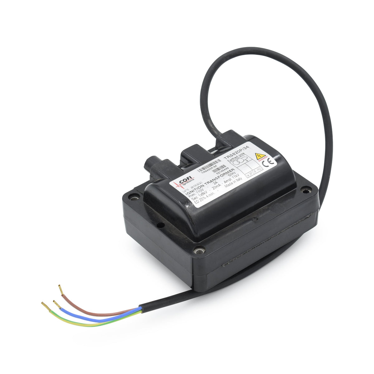 Cocfi Cofi Ignition Transformer TRS820P/34: 110-120V, 1x8kV – Accutherm