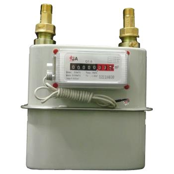 GA Meters G1.6 Meter Gas Steel Body with Pulse and N&T Meter Gas Meters