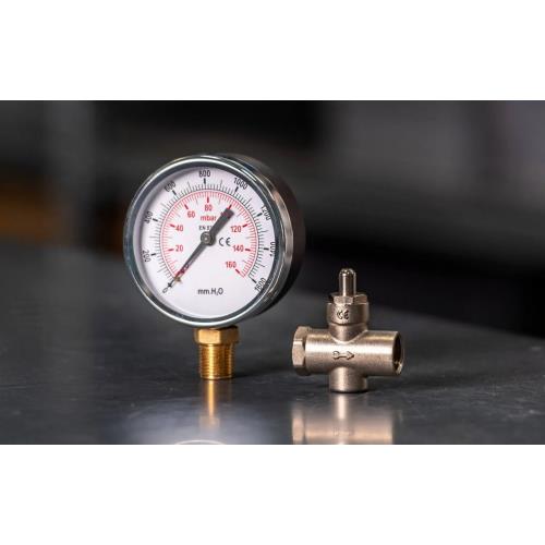 Elektrogas P/Gauge 0-40mbar 1/4in Bottom Entry 63mm Pressure Switch