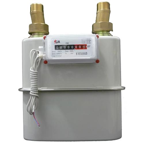 GA Meters G6 Meter Gas Steel Body with Pulse and N&T Meter